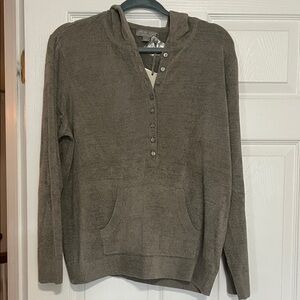 Barefoot Dreams hooded track pullover